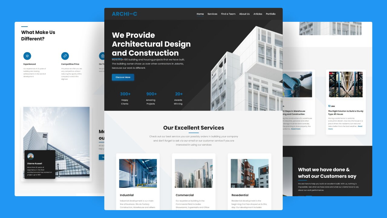 Real Estate Website Design using HTML, CSS, and JavaScript || Free Source Code