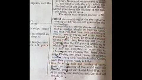 1813 Bible claims the Earth turned 6,000 years old in 2024