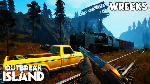 I Found A Crashed PLANE And TRAIN In This AWESOME Survival Craft | OUTBREAK ISLAND