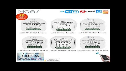 MOES Smart ZigBee WiFi Switch Module Dimmer Curtain Switch Smart Life App Review