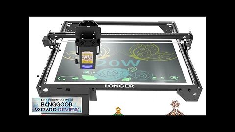 EU/US Direct LONGER RAY5 20W Laser Engraver Cutter Fixed Focus 0.08*0.1mm Laser Review