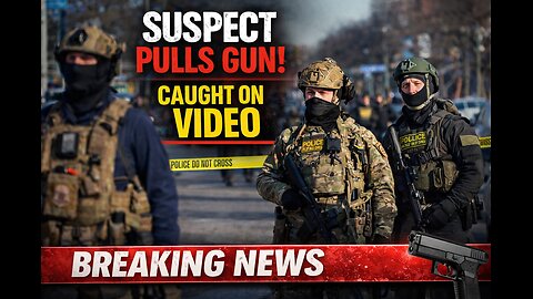 BREAKING: Armed Suspect Pulls Gun on ICE Agents — Caught on Video