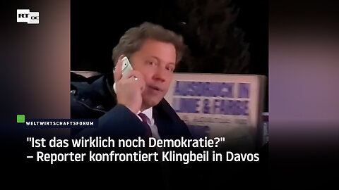 "Ist das wirklich noch Demokratie?" – Reporter konfrontiert Klingbeil in Davos
