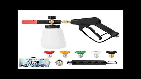 VEVOR Pressure Washer Gun Set 0.22 Gal Foam Cannon 4000 PSI Washer Review