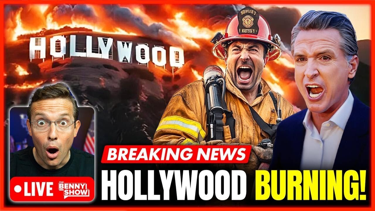 Benny Johnson: Hollywood in FLAMES! Palisades Fire RAGES in Across California! - 1/8/2025