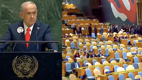 Netanyahu SHAKEN as majority of UN delegates STORMED out of General Assembly hall.