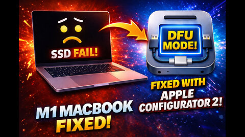 I Broke the SSD on my M1 Macbook Pro... Apple Configurator saved it!