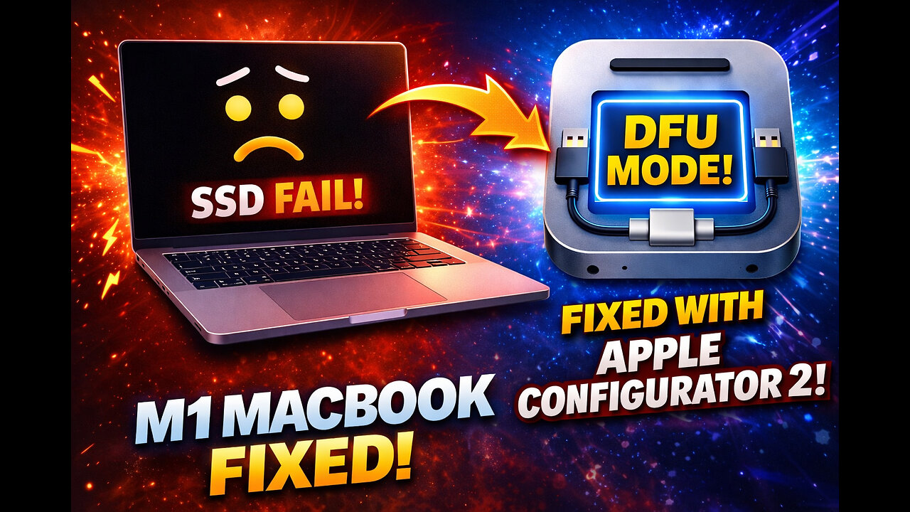 I Broke the SSD on my M1 Macbook Pro... Apple Configurator saved it!