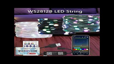 WS2812B RGB LED StringTransparent Green Black Wire Addressable Wedding Garland Decoration Review