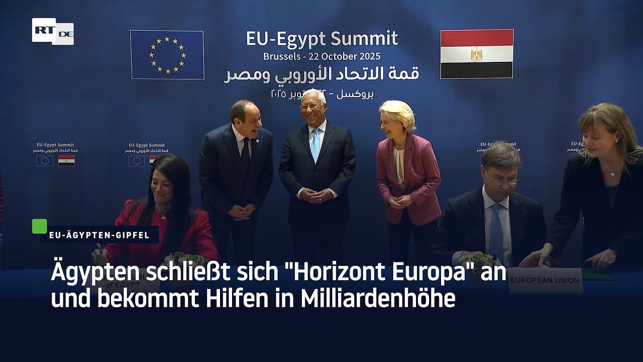 Ägypten schließt sich Horizont Europa an und bekommt Hilfen in Milliardenhöhe