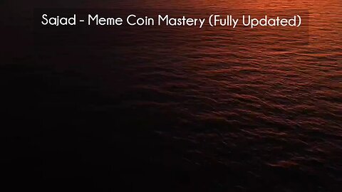 (courseslibrary.com)Sajad - Meme Coin Mastery (Fully Updated) Course download