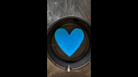 blue🔵 heart❤ chalk asmr