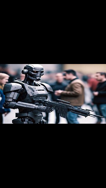 ROBOT WITH A GUN |IN NEAR FUTURE AGAINST US