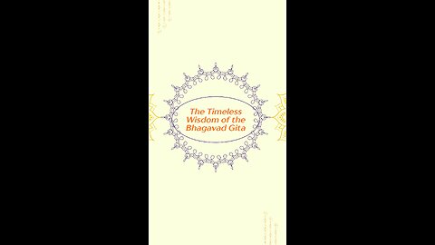 The Gita’s Wisdom 🌿 | A Complete Philosophy for Life & Dharma