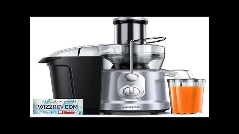 Juicer Machines 1300W Juicer Vegetable and Fruit Power Juicers Extractor with 3" Review