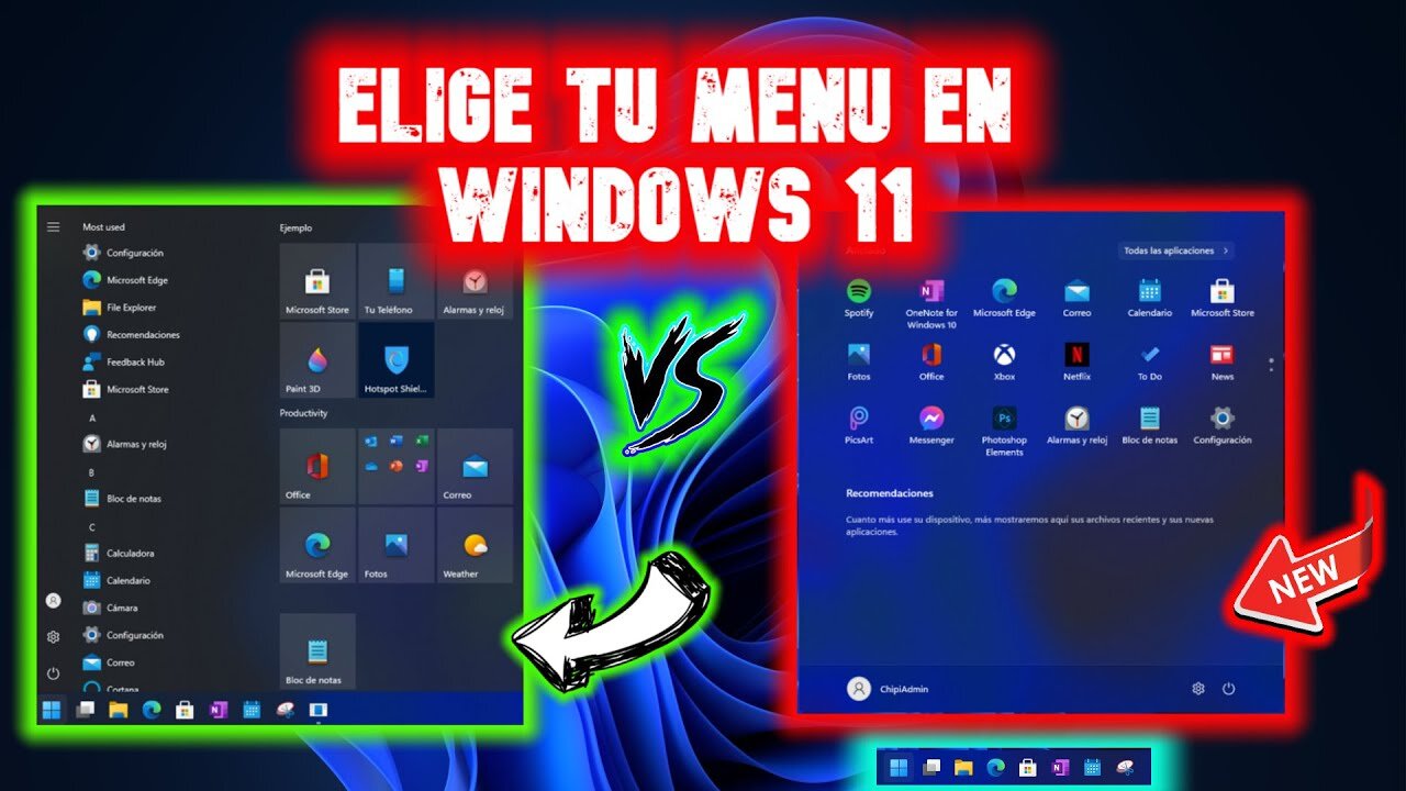 ✅ Cómo volver al Menu de Inicio Windows 10 en Windows 11 ✔️ en menos de un minuto
