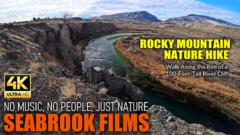 Rocky Mountain Nature Hike: Walk Along the Rim of a 100-Foot-Tall River Cliff