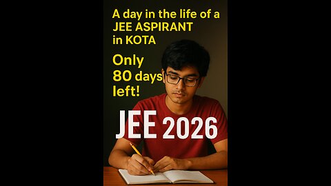 A day in a life of an IIT-JEE ASPIRANT 2026 in KOTA