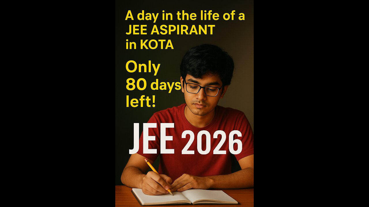 A day in a life of an IIT-JEE ASPIRANT 2026 in KOTA