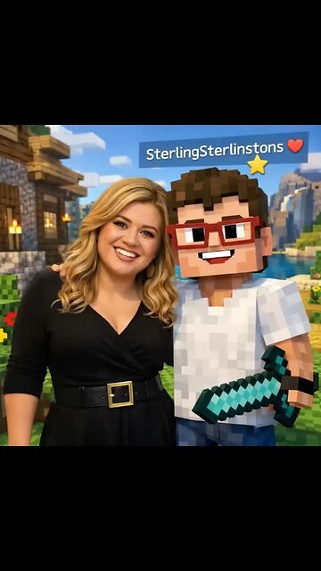 Me and Kelly clarkson in Minecraft