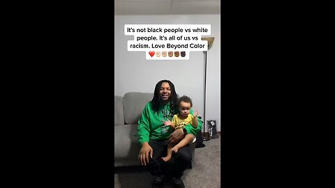 It's not black people vs white people. It's all of us vs racism. (This goes for everybody) LBC