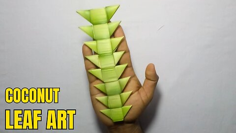 Create Stunning Coconut Leaf Decor Art 🌴✨ ගොක්කොල කලාව #CoconutLeafDecor