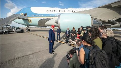 President Trump Talks to the Press