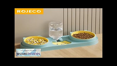 ROJECO 3 In 1 Pet Bowls with Water Dispenser Auto Water Refill Review