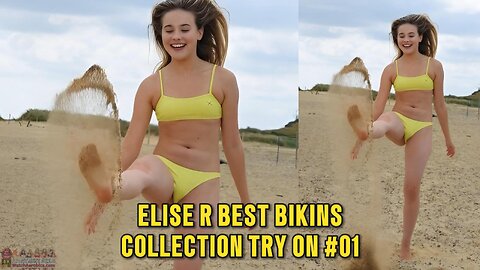 Beautiful Girls Teens Elise R 🥰 Bikinis Try On Dancing Fashion Shoot #01 👙 AI Vid 2K HD