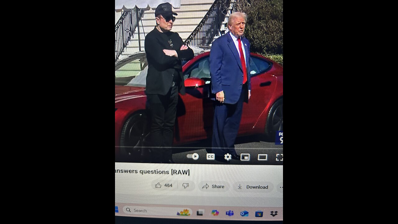 Jackie received RED roses. Trump bought red Tesla..