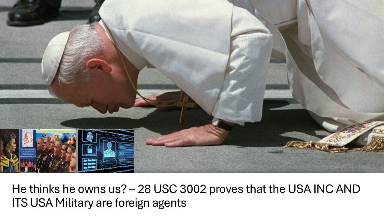 WHAT IS GOING ON IN AMERICAS W/THE POPE- LOOK AT THE FACTS AND PATTERNS - EVERYTHING ELSE IS NOISE
