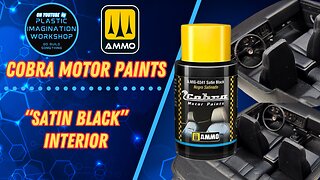 Using Cobra Motor Paints “Satin Black” on a Model Car Interior