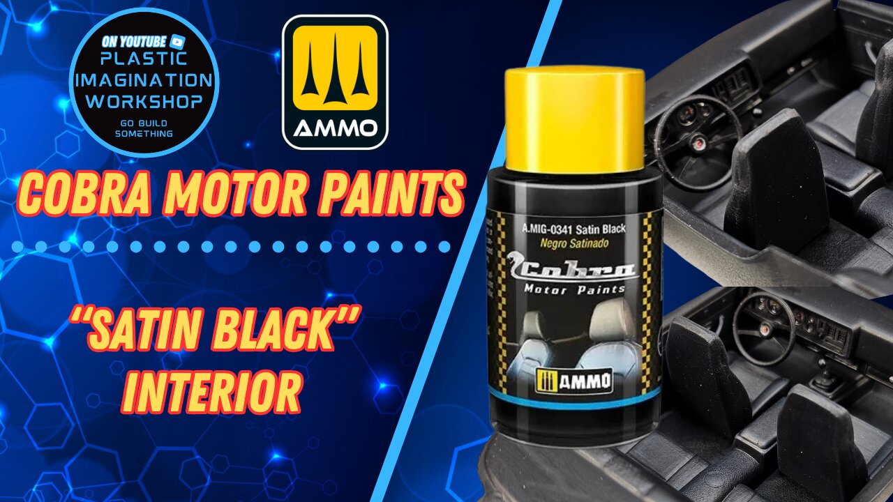 Using Cobra Motor Paints “Satin Black” on a Model Car Interior