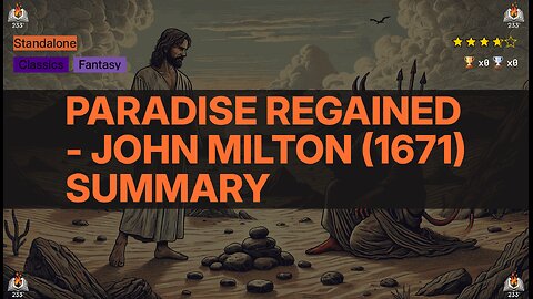 Paradise Regained - John Milton (1671) Summary