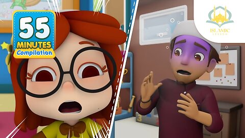 55 Minutes Compilation Omar & Hana | Islamic Series For Kids | Islamic LESSON