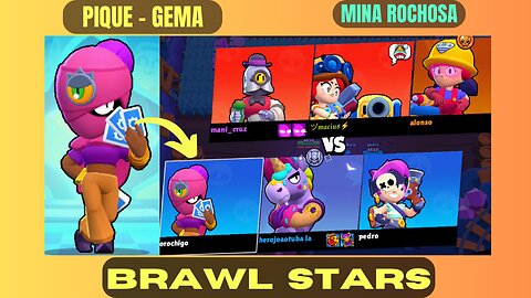 Pique Gema Mina Rochosa, com a Personagem Tara, #Part 03, Brawl Stars, Gameplay