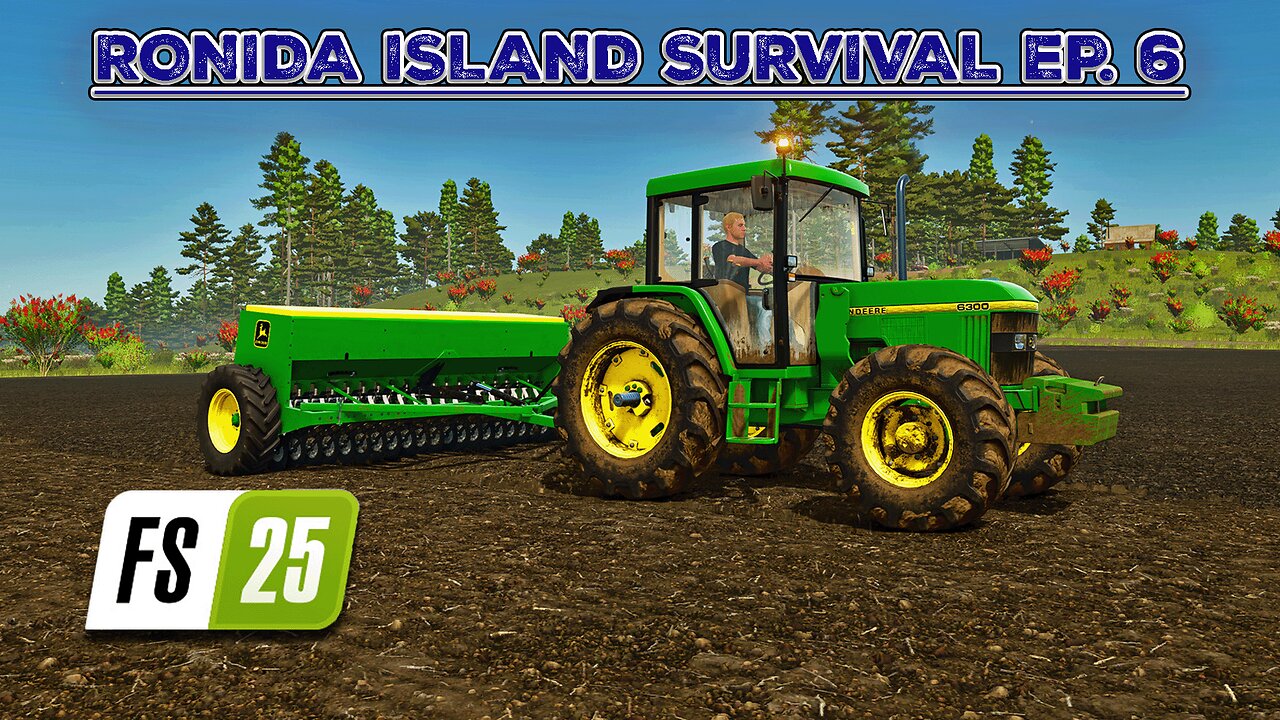 Survival on Ronida Island #6 | Sowing Oats. Mowing a New Meadow. | Farming Simulator 25