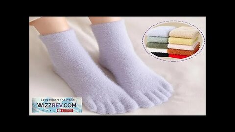 Winter Women Five Finger Socks Warm Colorful Soft Cozy Hosiery Female Floor Review