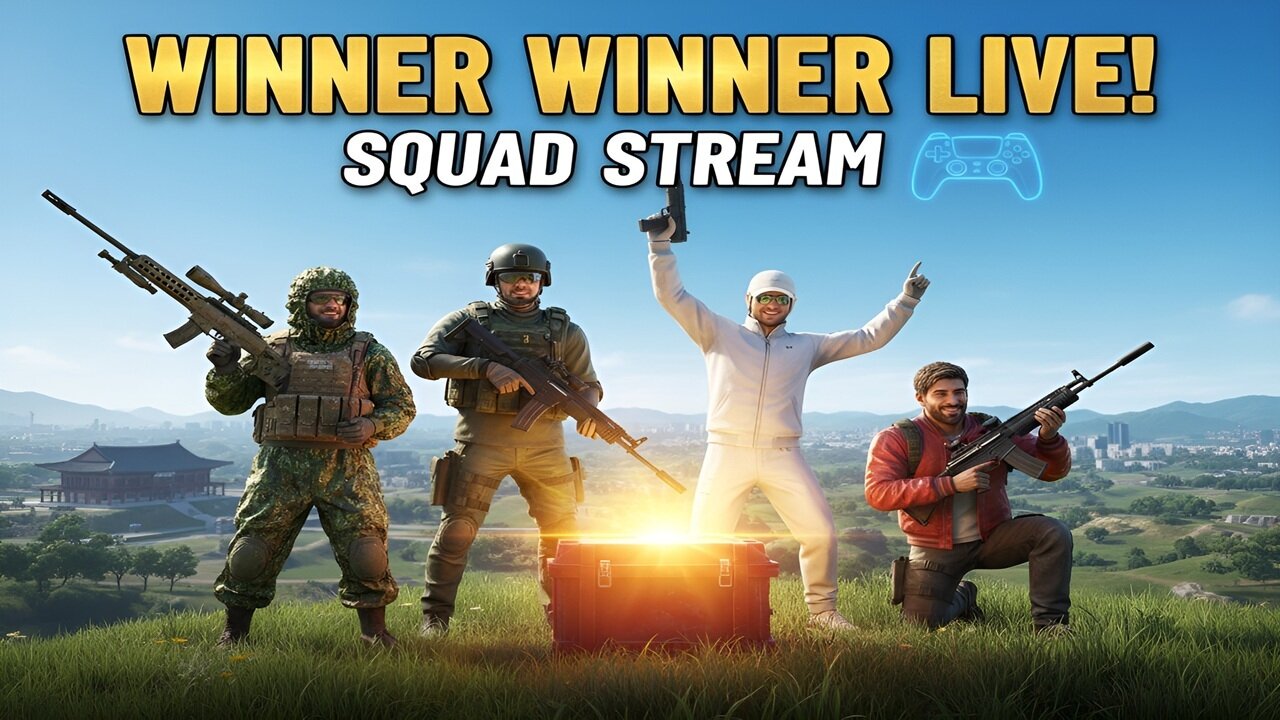 PUBG PS5 Squad Stream | Live Battle Royale Gameplay on PlayStation 5