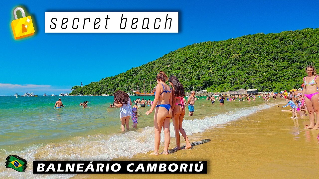 The Secret Beach of Balneário Camboriú — Walking in Laranjeiras Beach — Santa Catarina, Brazil