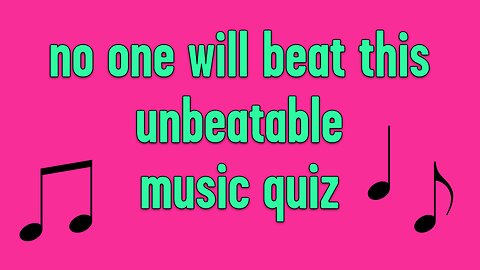 Unbeatable Music Quiz