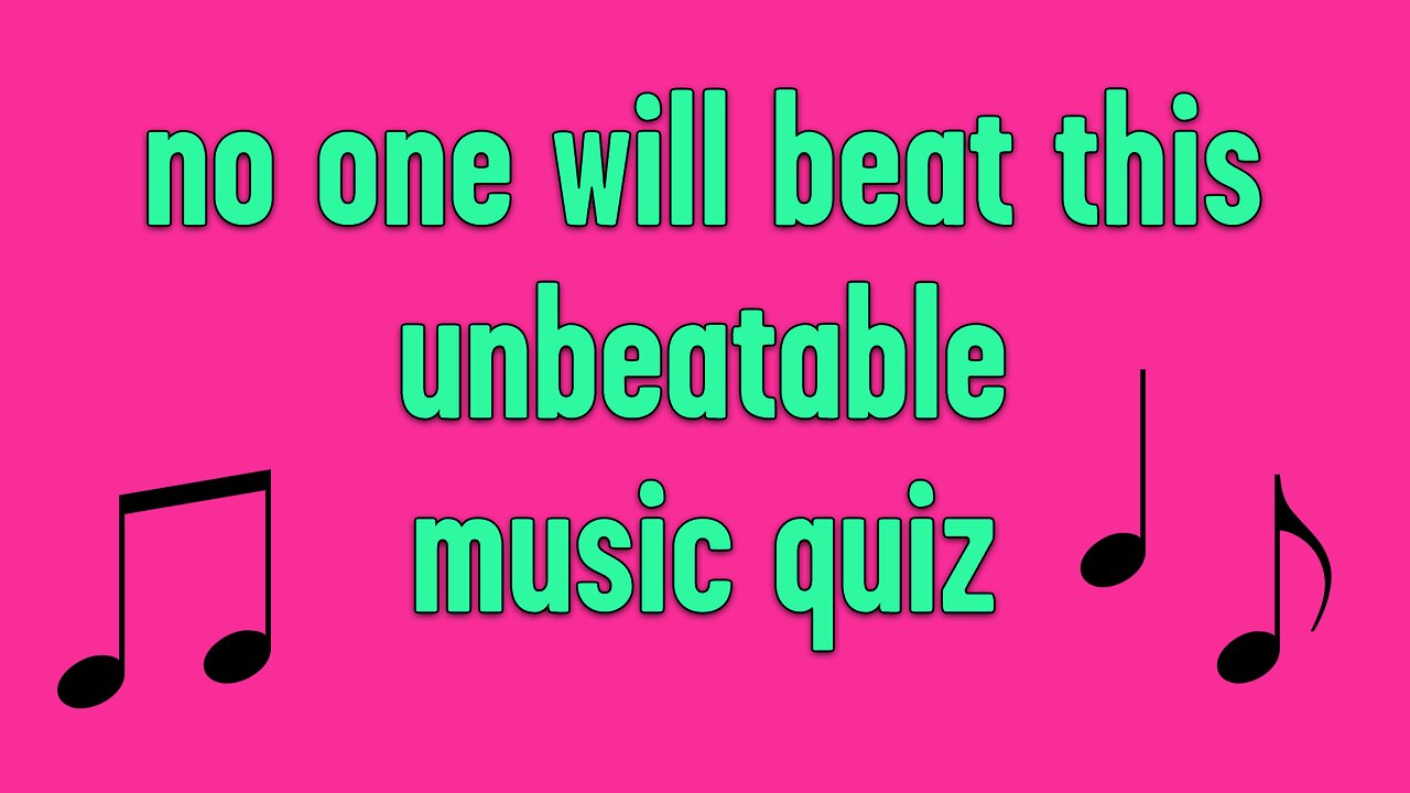 Unbeatable Music Quiz