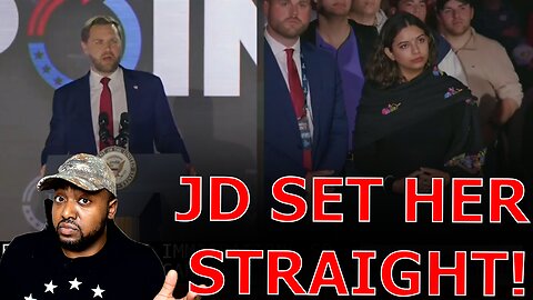 JD Vance SCHOOLS Woman Confronting Him On Having Hindu Wife But Supporting Mass Deportations!