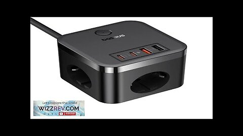 Baseus PowerCombo Cube Power Strip 30W 7-Port USB Charger 3AC+2USB-A+2USB-C Fast Charging Review