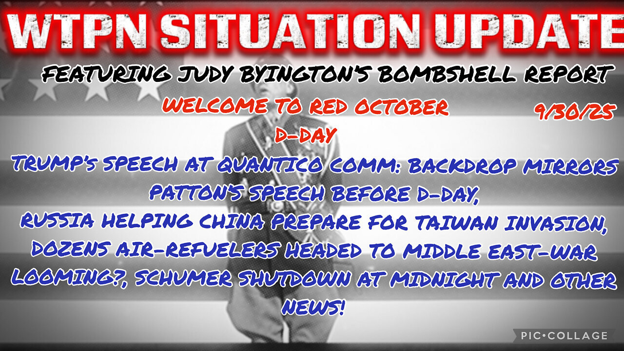 WTPN ~ Judy Byington ~ Situation Update ~ 9-30-25 ~ Trump Return ~ Restored Republic via a GCR