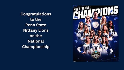 Congratulations to Jess Mruzik and Penn State on the women's volleyball Natty