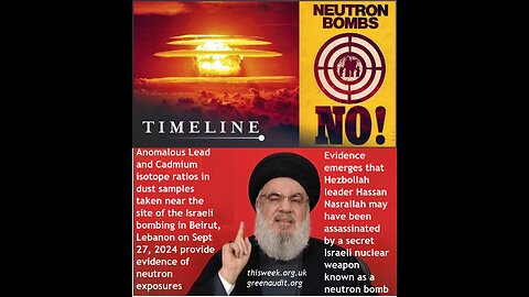 Israel may be secretly using nuclear neutron bomb while twisted IAEA & UN punishes no-nukes Iran!