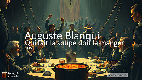 Qui fait la soupe doit la manger (Auguste Blanqui)
