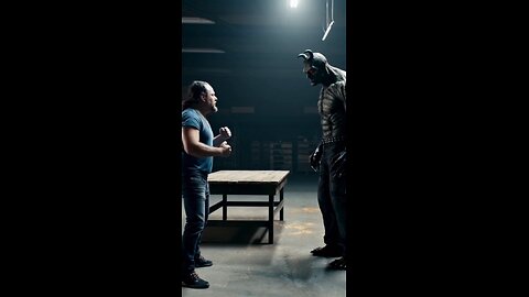 Russell Blade body slams the red-eyed monster through a table