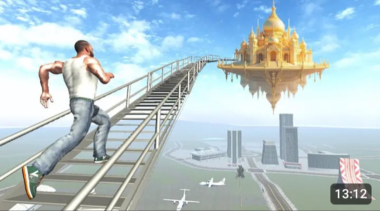 Franklin found secret stairway to heaven Indian bikes driving 3D game new video in